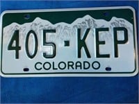 Colorado license plate