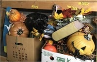 Large Lot of Fall and Halloween Decor