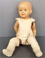 Antique 18" celluloid boy doll with original The
