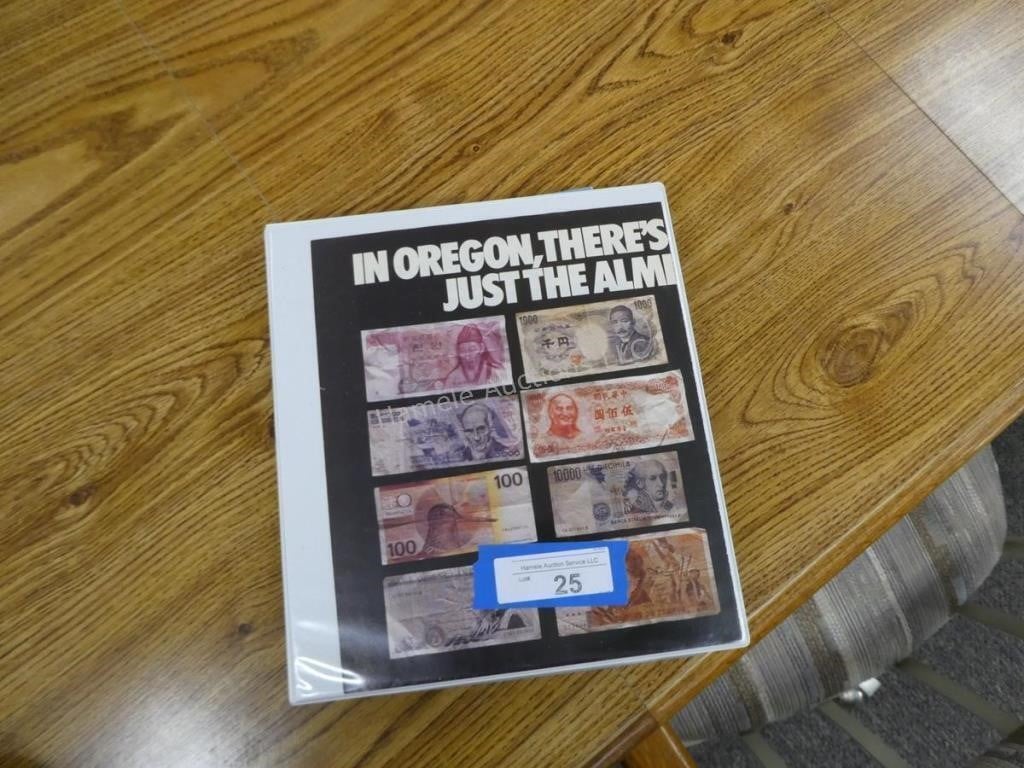 Binder of foreign currency