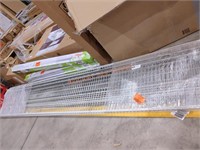3 8' Wire metal shelves