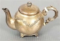 Once cup sterling teapot - 4" tall; 7.0 troy oz.