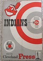 1952 Cleveland Indians vs Boston Red Sox Program
