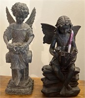 2 Angel Statues