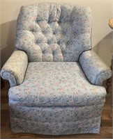 Floral pattern arm chair
