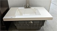 VANITY TOP SINK AND FAUCET-NO CABINET
