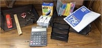 Office supplies (racks, stapler, staples, etc)