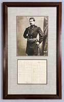 Letter By General George McClellan - Framed