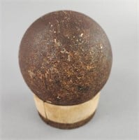 Solid Shot 10 Pounder Cannon Ball- Dug Relic