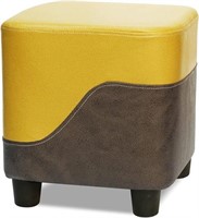 Upholstered Small Square Ottoman Footstool