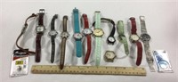 12 watches w/ brands Timex, Skagen,