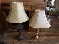 2 antique lamps