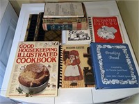 Various vintage cookbooks