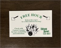1 hour bowling coupon