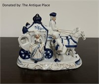Blue & white porcelain figurine
