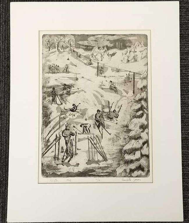 Charlotte (?) pencil signed & numbered 10/15