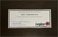 $25 Canteen gift certificate for: