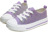 Sneakers Sparkle Glitter 10 Toddler Purple
