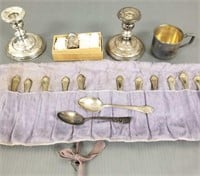 Group of sterling silver, etc. items - 13 troy oz.