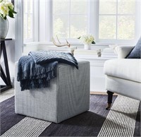 Square Upholstered Cube Ottoman  Studio McGee