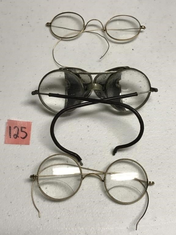 3 Pairs of Antique Spectacles
