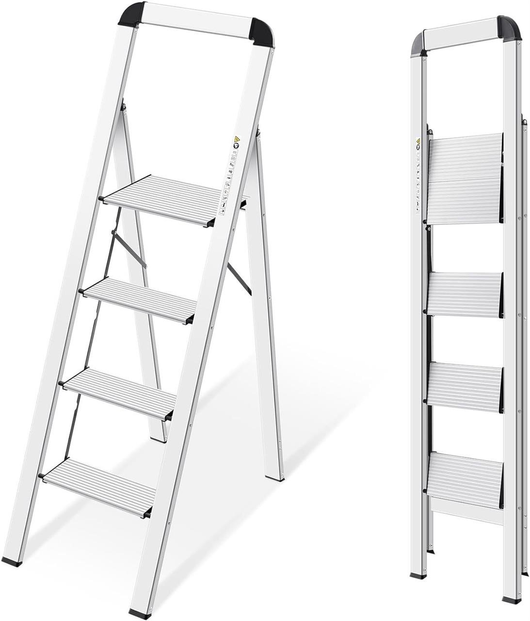 KINGRACK 4-Step Aluminium Ladder  Lightweight