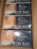 Hampton Bay Gold Mesh String Lights, 3 Boxes