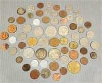 Group of assorted of U.S. & foreign coins (some