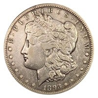 1893-CC Morgan Silver Dollar