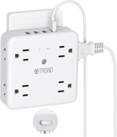 NEW  Multi Plug Outlet Extender with USB