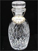 WATERFORD CHRYSTAL DECANTER WITH SHERRY TAG 9 IN