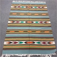 Southwest rug with design - 54" x 77"