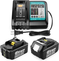 New $113 2pk 18V Li-ion Battery and Charger