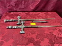 Two different style 17 inch swords
