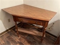 Solid wood corner desk