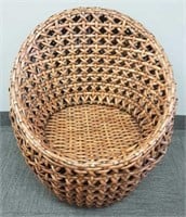 Woven bamboo modern chair - 29" wide x 32"