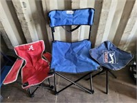 GROUP FOLDING CHAIRS AND STOOL