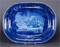 Enoch Wood Historical Blue Staffordshire Platter