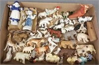 Group of vintage miniature animal figures