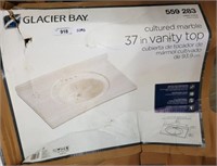 GLACIER BAY 37 IN CULTURED MARBLE VANITY TOP