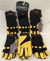 6 new pairs of mechanics work gloves.
