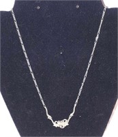 Sterling necklace & .925 & 10k pendant.