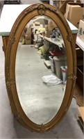 Wood framed mirror 48x24