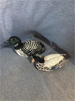 Home Decor-Two Carved Wood Ducks Hand Carved &