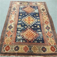 Handmade rug approx. 6' x 8'6" (as seen - holes &