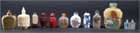 Chinese Snuff Bottle Collection Grouping