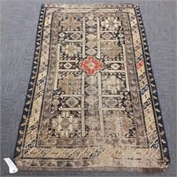 Antique Persian Shirvan rug 3'6" x 5'6" (as seen -