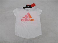 2-Pc Adidas Girl's 6 Set, T-shirt and Short, White
