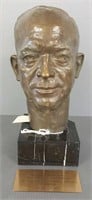 Nilson Tregor signed bronze bust of Eisenhower