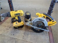 DeWalt Cordless Circular Saw & Drill + Charger &